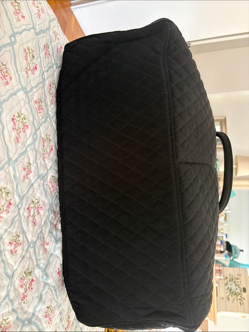 Vera Bradley Black Quilted Weekender Tote - Picture 6 of 6